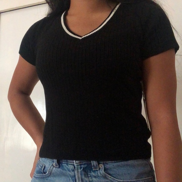 NWT forever 21 ribbed sweater knit shirt - Picture 5 of 5